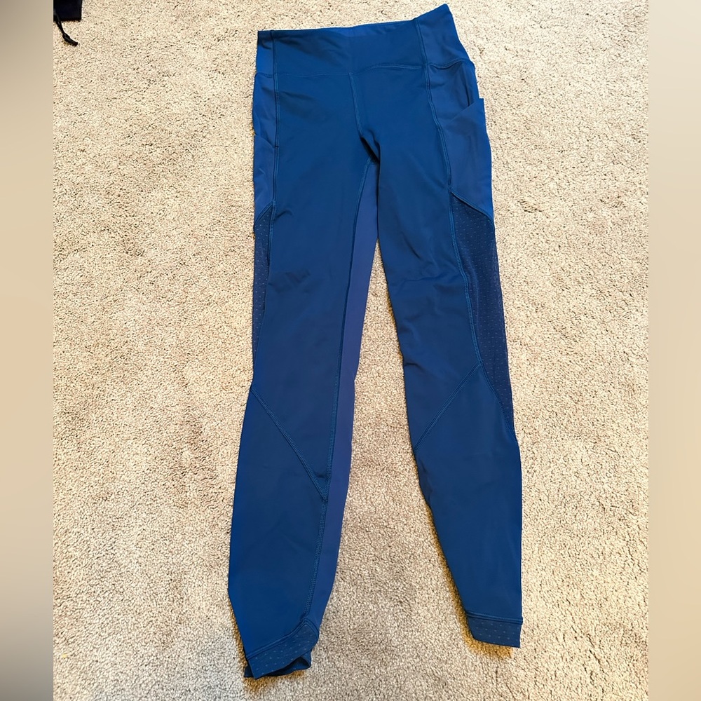 Lululemon Mesh Panel Compression Running Pants Si… - image 1